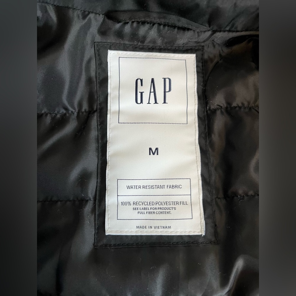 Black Coaches Jacket, Relaxed Fit, Gap - Men's Medium - Picture 6 of 8